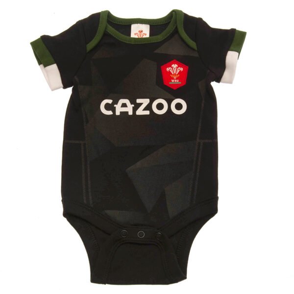 Official Welsh Rugby Union 3-6 Months 2 Pack Bodysuit PC