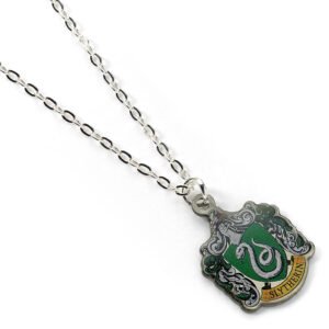 TM-00463-Harry-Potter-Silver-Plated-Necklace-Slytherin Official Harry Potter Silver Plated Slytherin Necklace