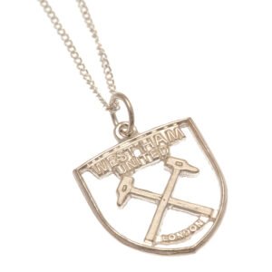 TM-00487-West-Ham-United-FC-Sterling-Silver-Pendant-Chain-CR Official West Ham United FC Sterling Silver Pendant & Chain