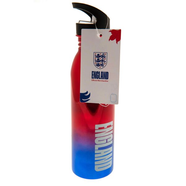 Official England UV Metallic Drinks Bottle