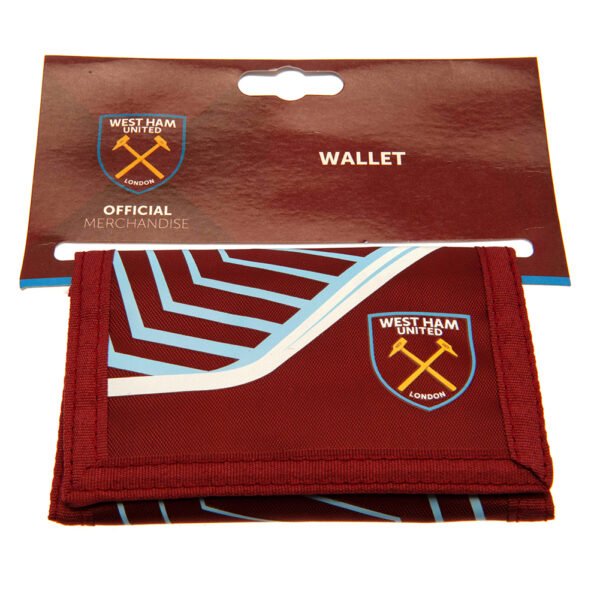 TM-00750-West-Ham-United-FC-Nylon-Wallet-FS-3 Official West Ham United FC Flash Wallet