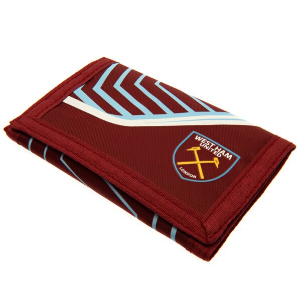 TM-00750-West-Ham-United-FC-Nylon-Wallet-FS Official West Ham United FC Flash Wallet