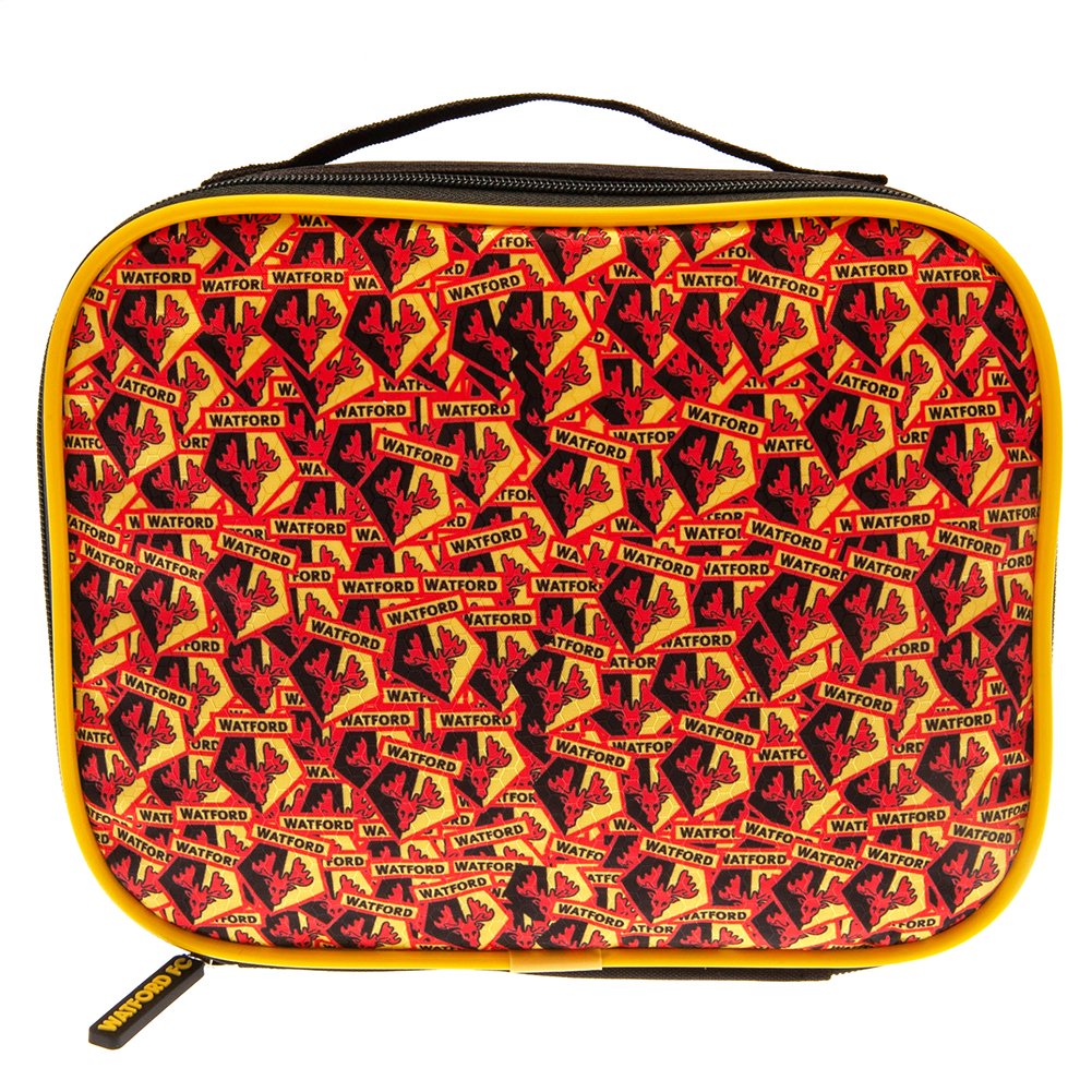 TM-00786-Watford-FC-Lunch-Bag-MT-1 Official Watford FC Multi Crest Lunch Bag