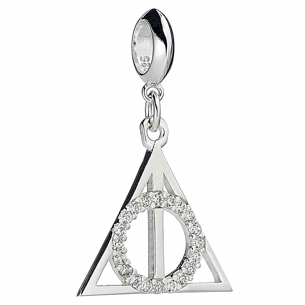 Official Harry Potter Sterling Silver Deathly Hallows Crystal Charm