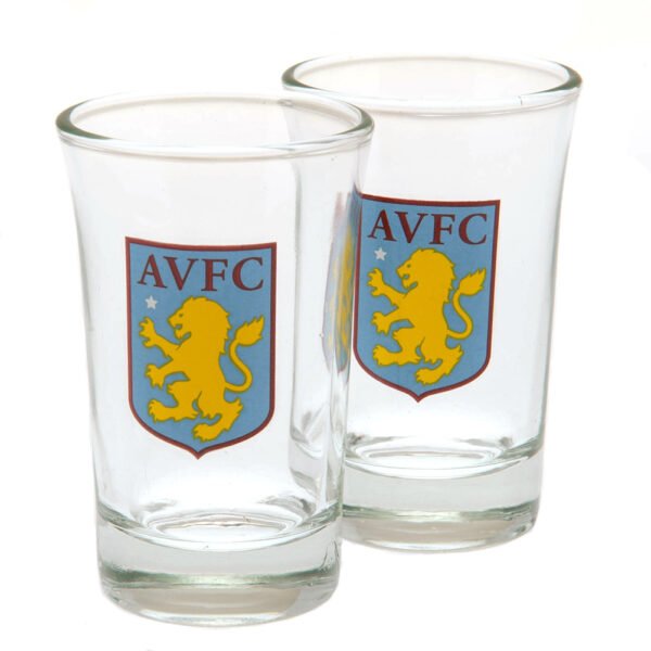 TM-00890-Aston-Villa-FC-2pk-Shot-Glass-Set-1 Official Aston Villa FC 2pk Shot Glass Set