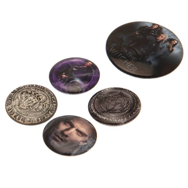 TM-00911-The-Witcher-Button-Badge-Set-1 Official The Witcher Button Badge Set