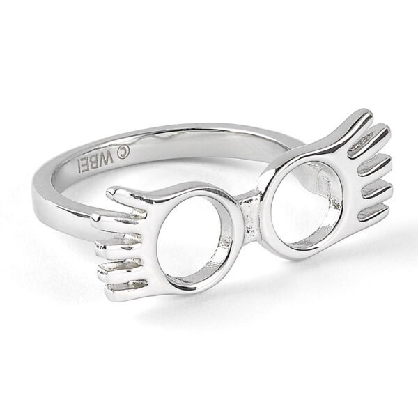 TM-00962-Harry-Potter-Stainless-Steel-Ring-Luna-Glasses-Small Official Harry Potter Stainless Steel Luna Spectrespecs Ring Small