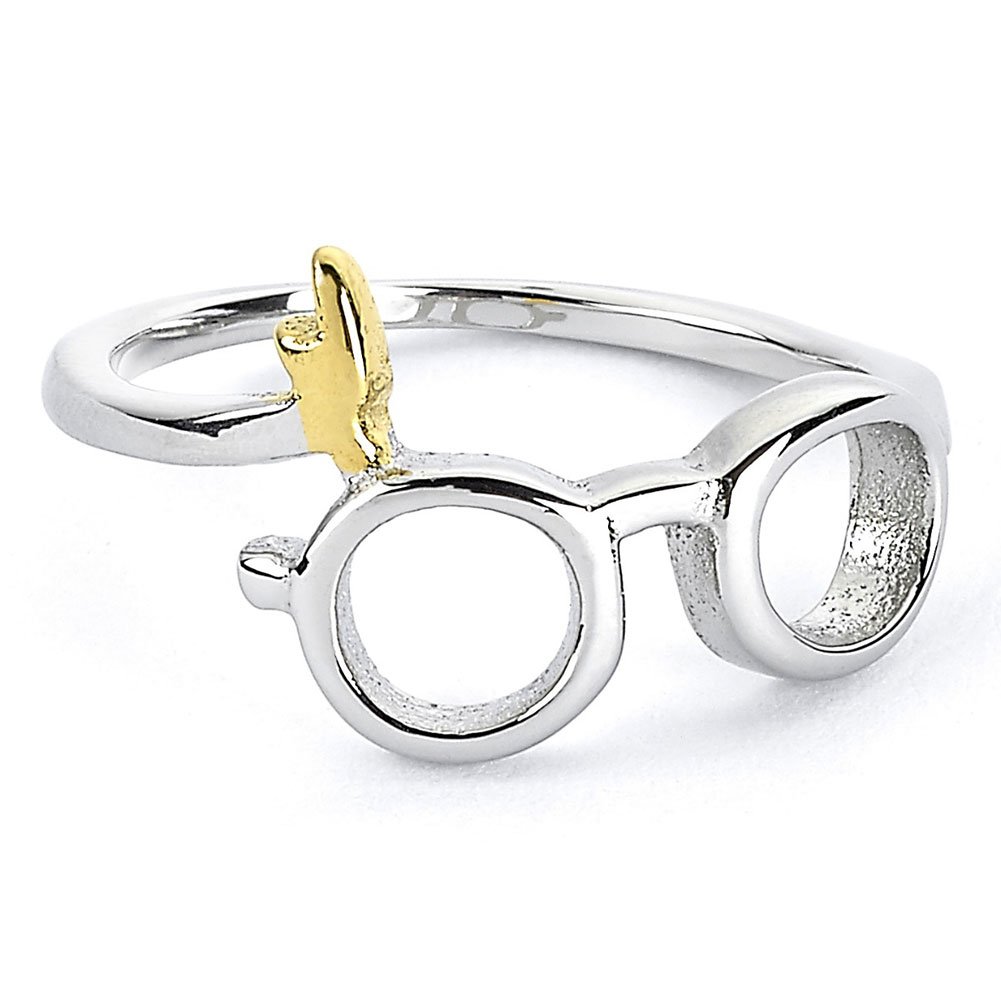 Official Harry Potter Stainless Steel Harry Glasses Ring Medium
