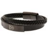 TM-00968-West-Ham-United-FC-Black-IP-Leather-Bracelet-1 Official West Ham United FC Black IP Leather Bracelet