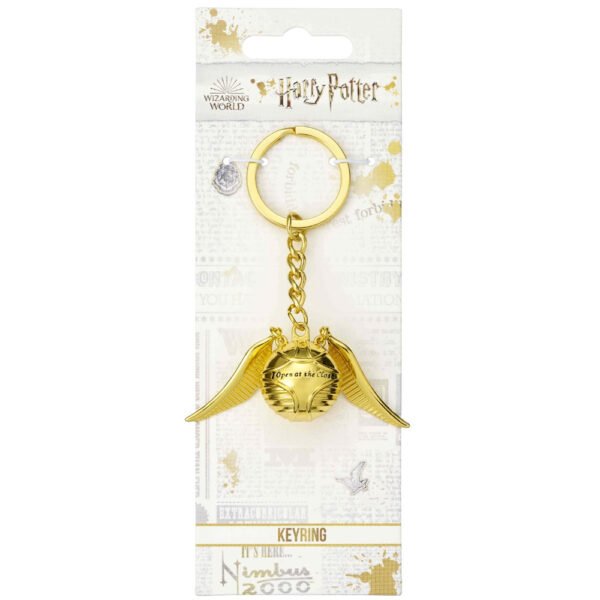 TM-00971-Harry-Potter-3D-Metal-Keyring-Golden-Snitch-1 Official Harry Potter 3D Metal Keyring Golden Snitch