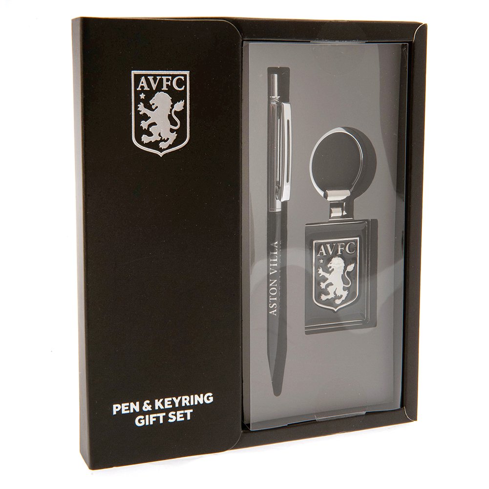 TM-01055-Aston-Villa-FC-Pen-Keyring-Set Official Aston Villa FC Pen & Keyring Set