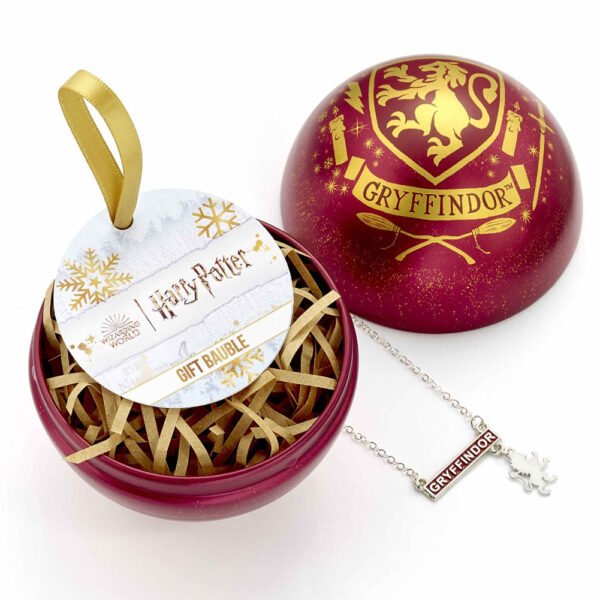 TM-01097-Harry-Potter-Christmas-Bauble-Necklace-Gryffindor Official Harry Potter Christmas Gift Bauble Gryffindor