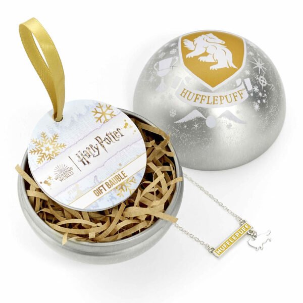 TM-01099-Harry-Potter-Christmas-Bauble-Necklace-Hufflepuff Official Harry Potter Christmas Gift Bauble Hufflepuff