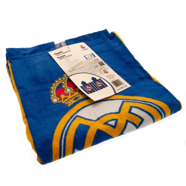 TM-01303-Real-Madrid-FC-Kids-Hooded-Poncho-2 Official Real Madrid CF Kids Hooded Poncho