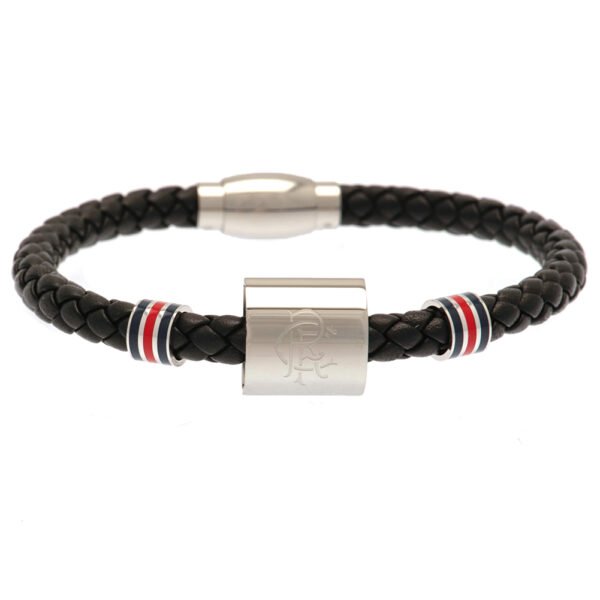 TM-01365-Rangers-FC-Colour-Ring-Leather-Bracelet-1 Official Rangers FC Colour Ring Leather Bracelet