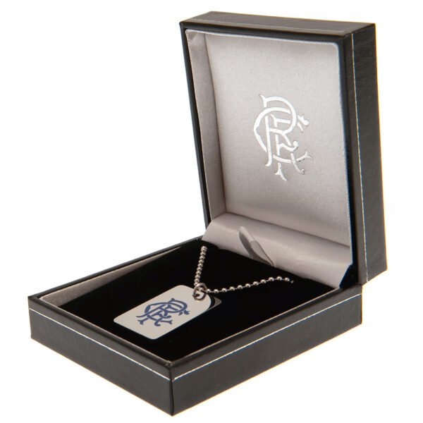 TM-01368-Rangers-FC-Enamel-Crest-Dog-Tag-Chain-2 Official Rangers FC Enamel Crest Dog Tag & Chain