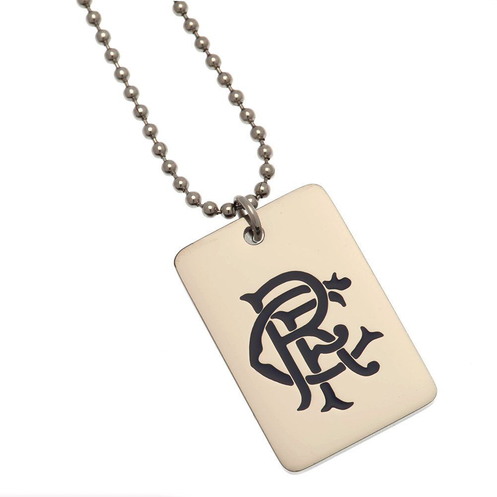 Official Rangers FC Enamel Crest Dog Tag & Chain