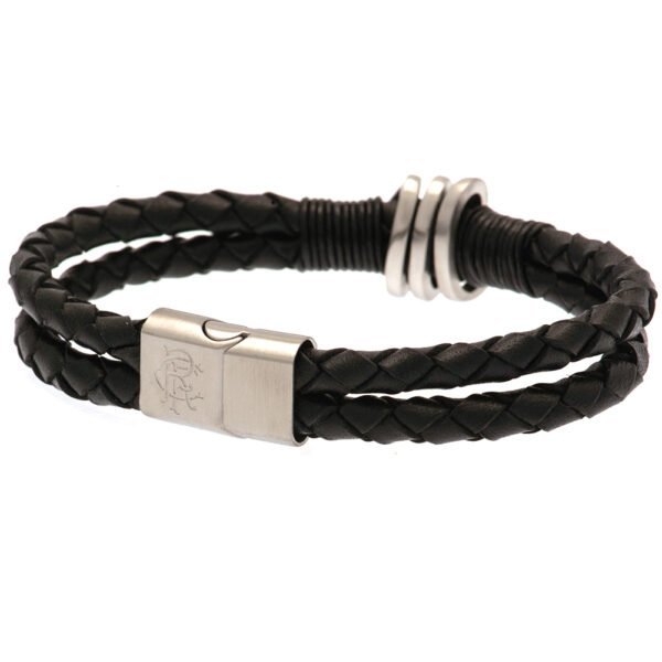 TM-01369-Rangers-FC-Leather-Bracelet-2 Official Rangers FC Leather Bracelet