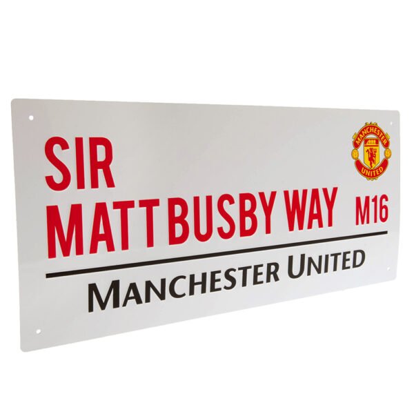TM-01379-Manchester-United-FC-Street-Sign-MB-1 Official Manchester United FC Sir Matt Busby Way Street Sign