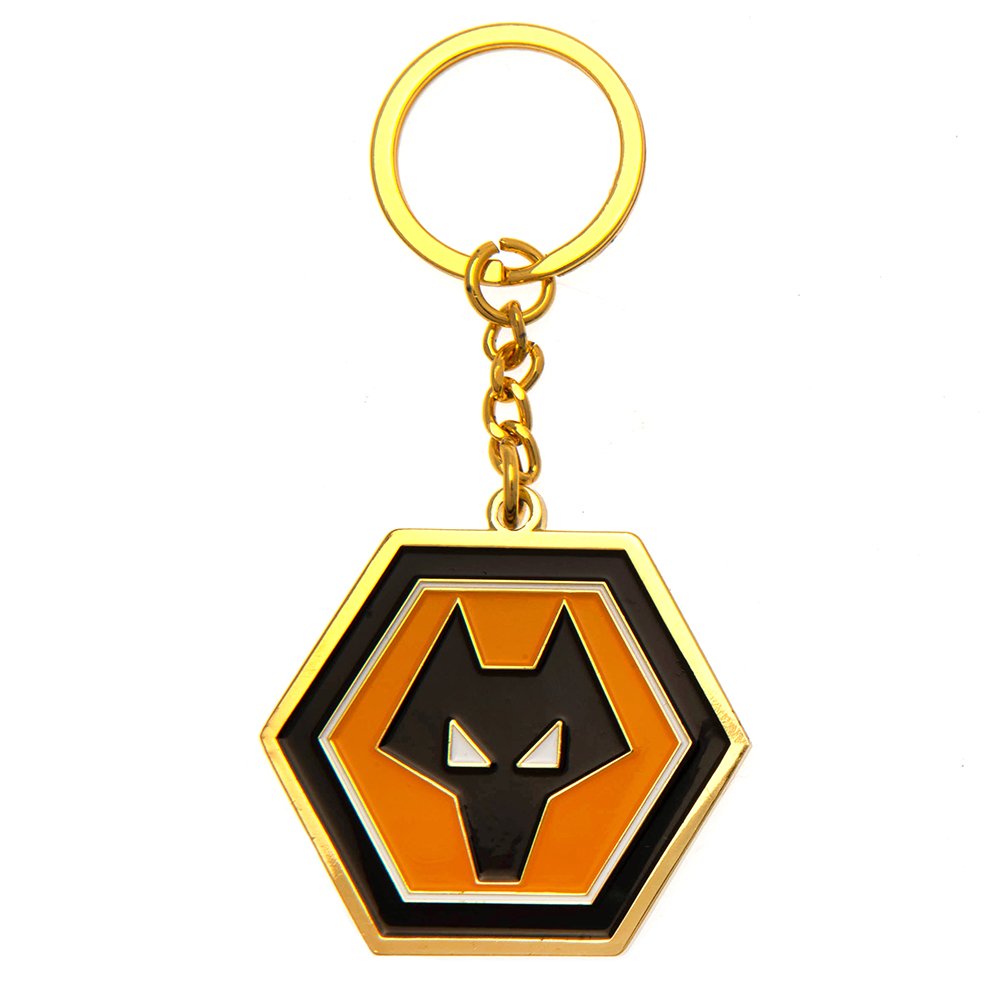 TM-01496-Wolverhampton-Wanderers-FC-Keyring Official Wolverhampton Wanderers FC Crest Keyring