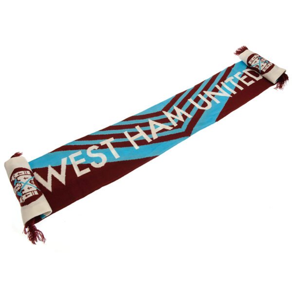 TM-01528-West-Ham-United-FC-Retro-1976-Scarf Official West Ham United FC Retro 1976 Scarf