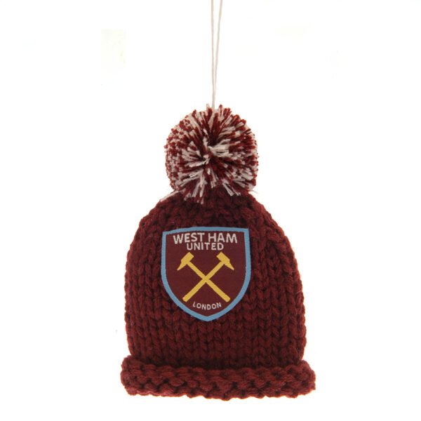TM-01566-West-Ham-United-FC-Hanging-Bobble-Hat Official West Ham United FC Hanging Bobble Hat