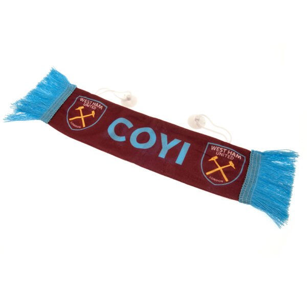 TM-01578-West-Ham-United-FC-Mini-Car-Scarf-1 Official West Ham United FC Mini Car Scarf