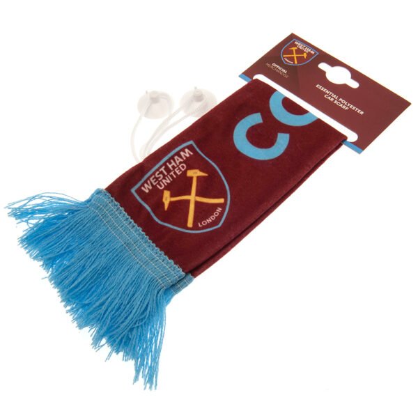 TM-01578-West-Ham-United-FC-Mini-Car-Scarf-2 Official West Ham United FC Mini Car Scarf