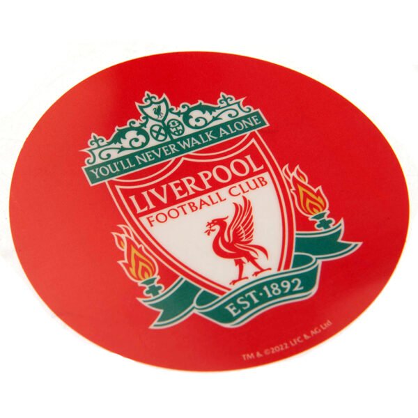 TM-01580-Liverpool-FC-Single-Car-Sticker-CR-1 Official Liverpool FC Crest Car Sticker