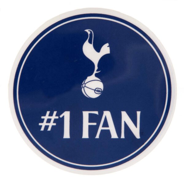 TM-01586-Tottenham-Hotspur-FC-Single-Car-Sticker-No.-1-Fan Official Tottenham Hotspur FC No.1 Fan Car Sticker