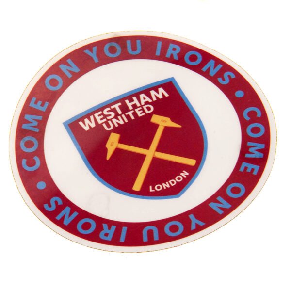 Official West Ham United FC COYI Car Sticker
