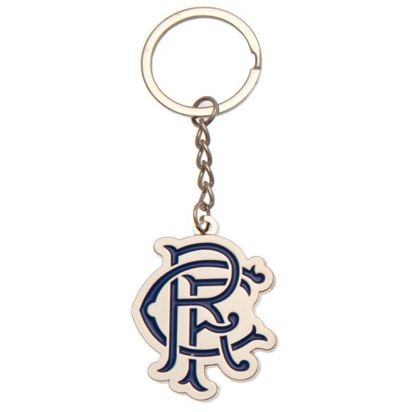 TM-01651-Rangers-FC-Keyring-Scroll-Crest Official Rangers FC Scroll Crest Keyring