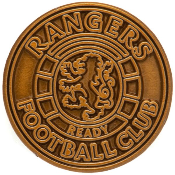 TM-01654-Rangers-FC-Badge-Ready-Crest-AG Official Rangers FC Antique Gold Ready Crest Badge