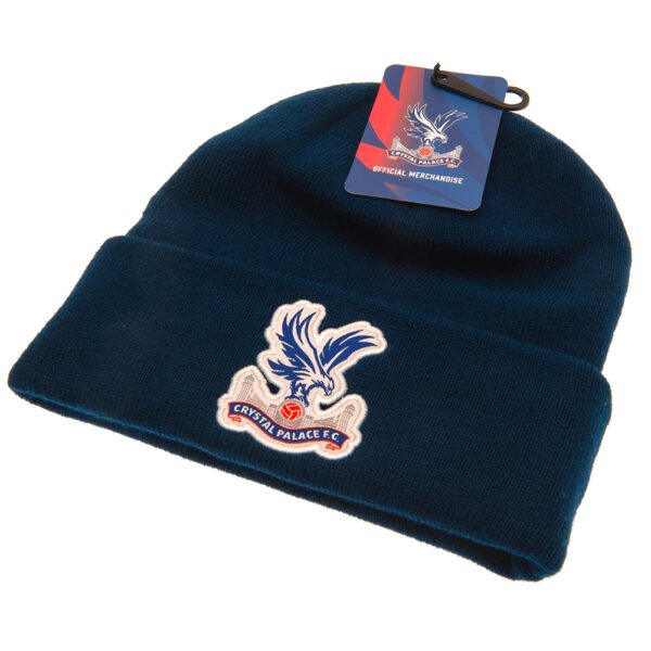 TM-01673-Crystal-Palace-FC-Cuff-Beanie-2 Official Crystal Palace FC Navy Cuff Beanie