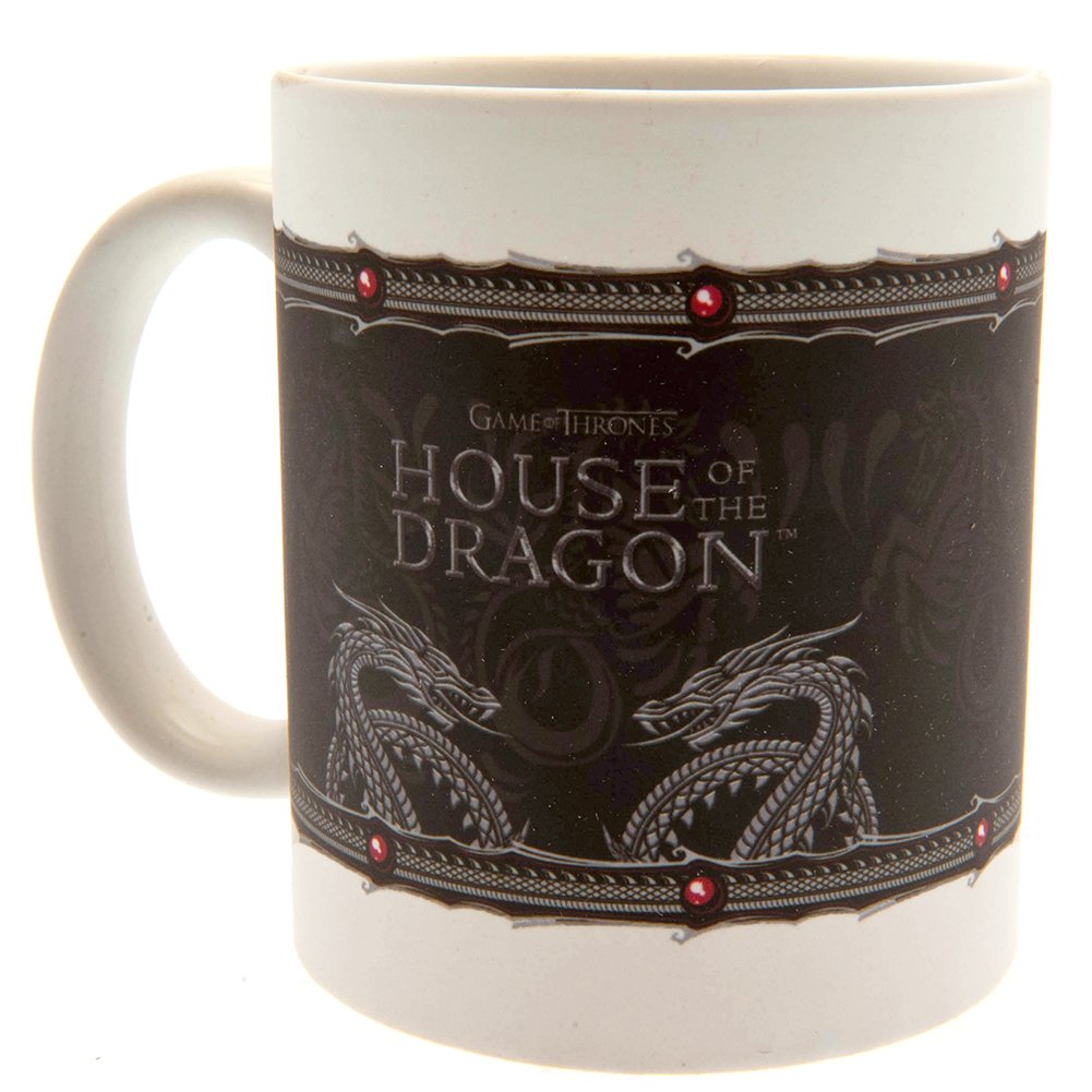 Official House Of The Dragon Mug Silver Dragon