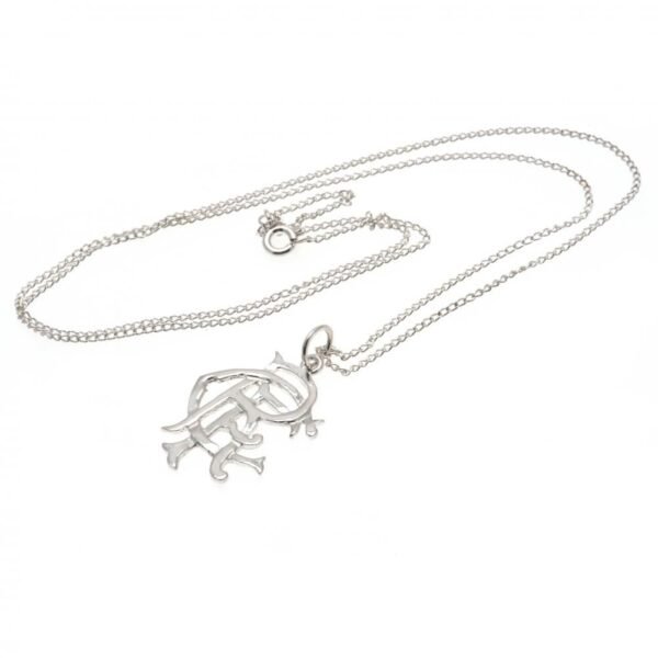 Official Rangers FC Sterling Silver Pendant & Chain Medium