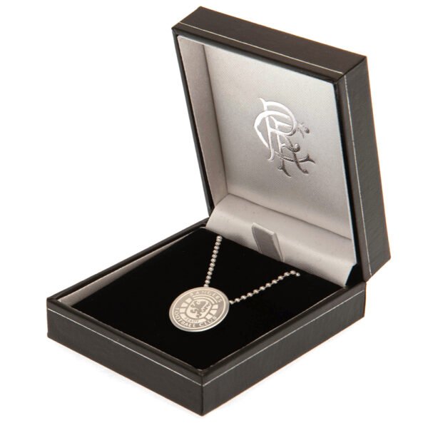 TM-01853-Rangers-FC-Stainless-Steel-Pendant-Chain-2 Official Rangers FC Ready Crest Stainless Steel Pendant & Chain