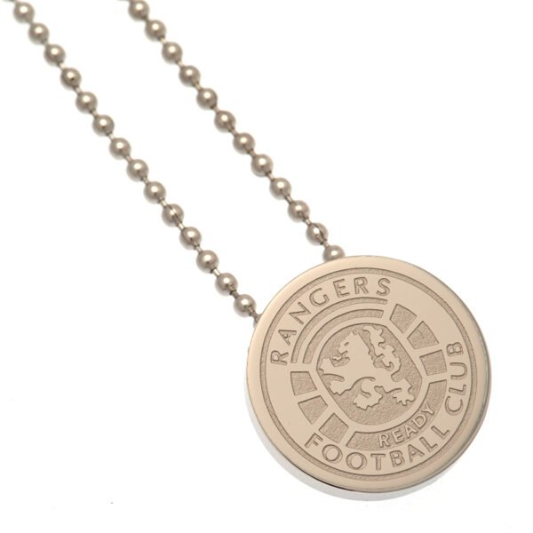 TM-01853-Rangers-FC-Stainless-Steel-Pendant-Chain Official Rangers FC Ready Crest Stainless Steel Pendant & Chain