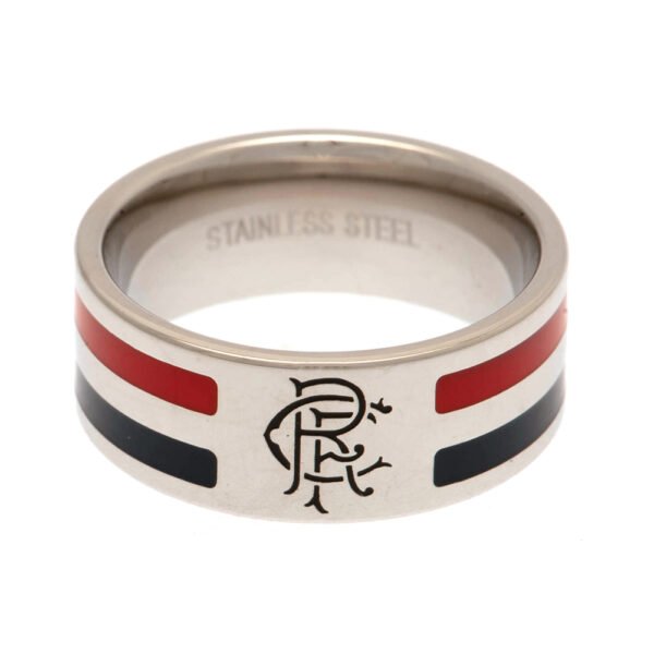 Official Rangers FC Colour Stripe Ring Large