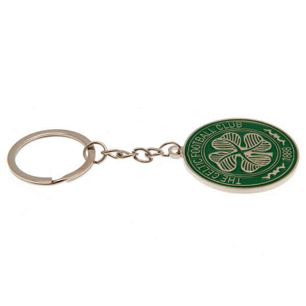 TM-01963-Celtic-FC-Keyring-GR-1 Official Celtic FC Crest Keyring