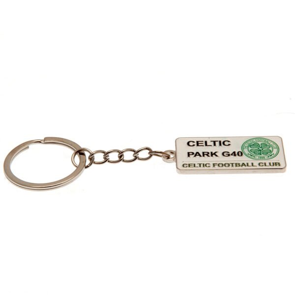 TM-01965-Celtic-FC-Keyring-SS-1 Official Celtic FC Embossed Street Sign Keyring