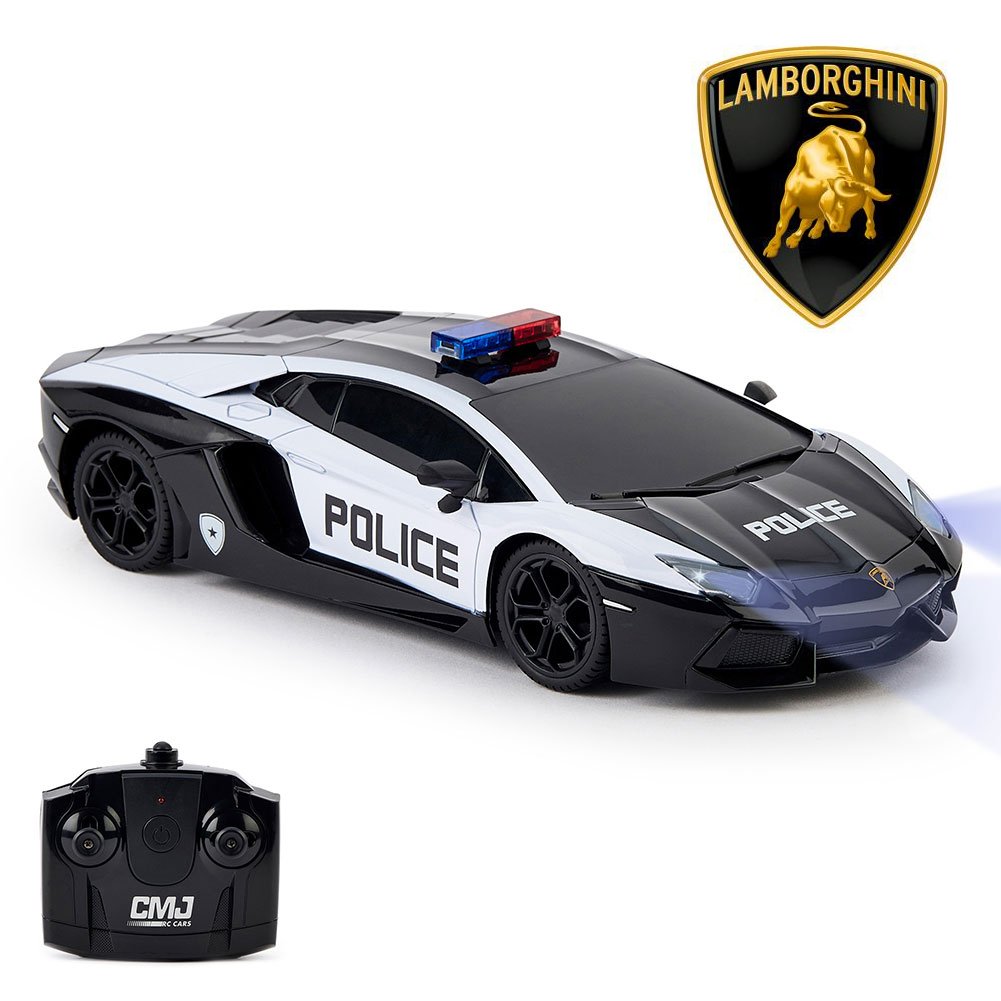 TM-02030-Lamborghini-Aventador-Radio-Controlled-Car-1-24-Scale-Police Official Lamborghini Aventador Radio Controlled Car 1:24 Scale Police
