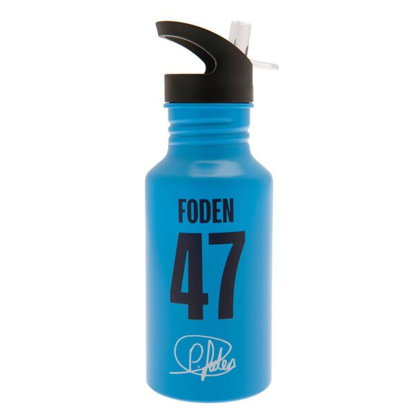 TM-02032-Manchester-City-FC-Aluminium-Drinks-Bottle-Foden Official Manchester City FC Aluminium Drinks Bottle Foden