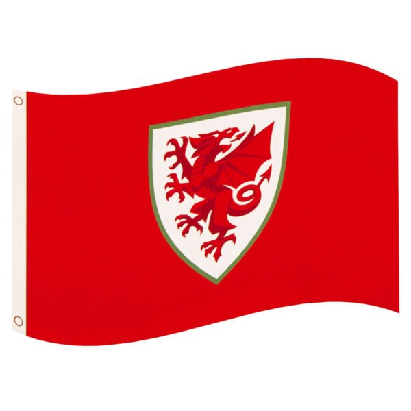 TM-02067-FA-Wales-Flag-CC Official FA Wales Core Crest Flag
