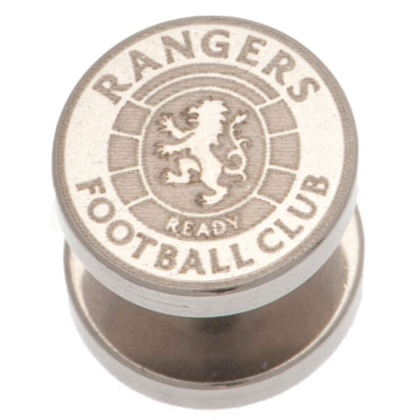 TM-02069-Rangers-FC-Ready-Crest-Stainless-Steel-Stud-Earring Official Rangers FC Ready Crest Stainless Steel Stud Earring