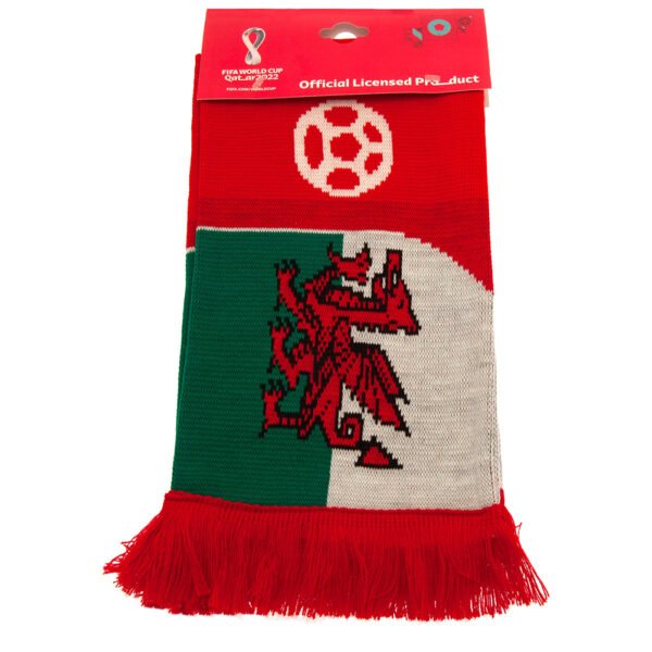 TM-02074-FIFA-World-Cup-Qatar-2022-Wales-Scarf-3 Official FIFA World Cup Qatar 2022 Wales Scarf