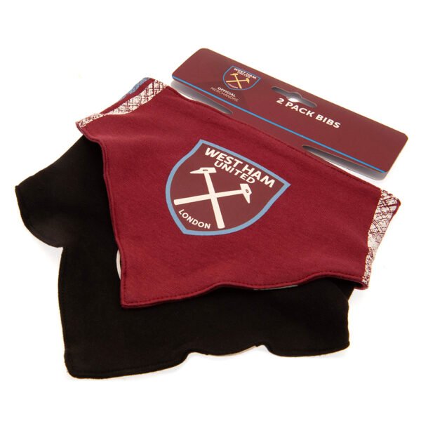 TM-02101-West-Ham-United-FC-2-Pack-Bibs-ST-3 Official West Ham United FC 2 Pack Bibs ST
