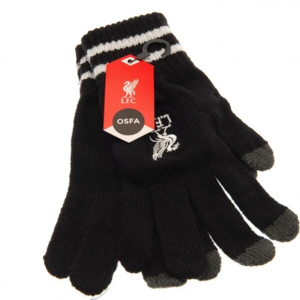 Official Liverpool FC Touchscreen Knitted Gloves Youths