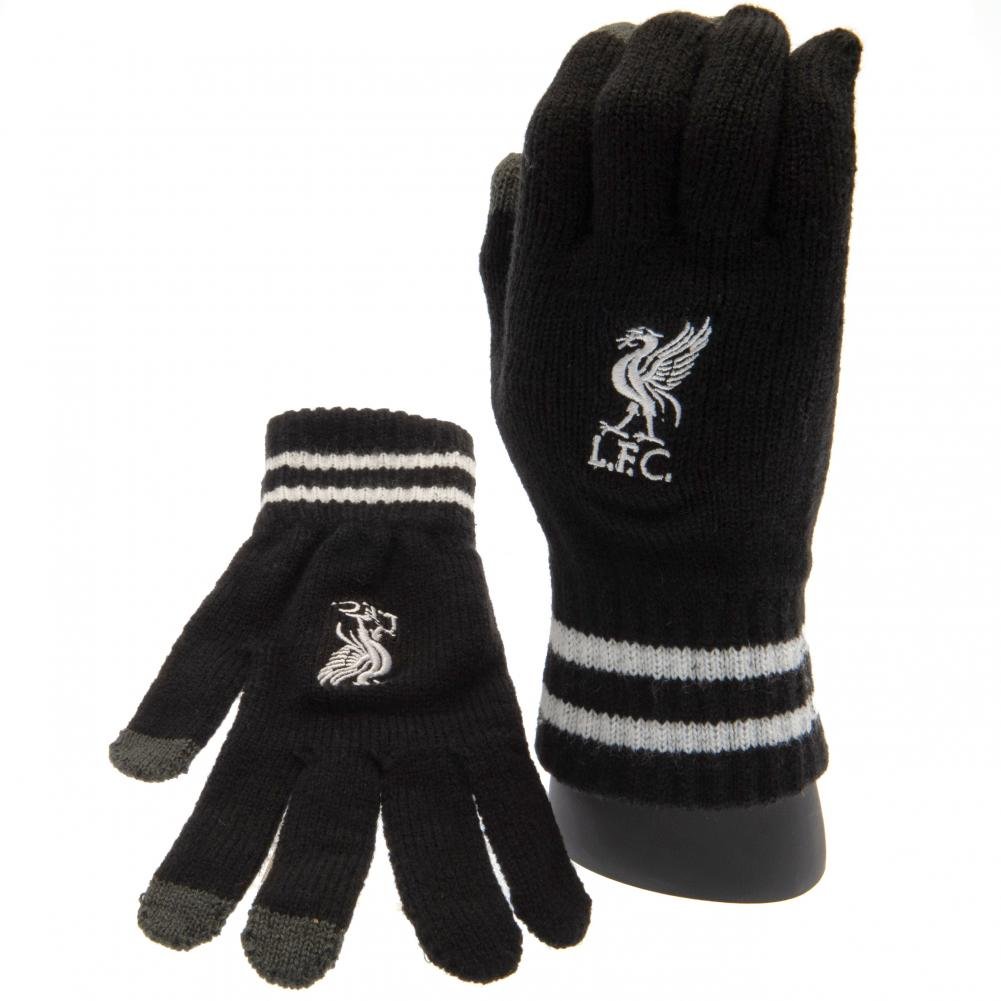 Official Liverpool FC Touchscreen Knitted Gloves Youths