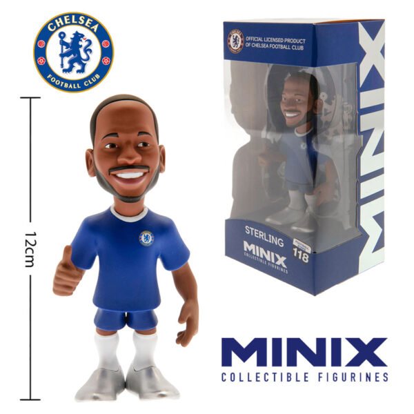 TM-02178-Chelsea-FC-MINIX-Figure-12cm-Sterling Official Chelsea FC MINIX Figure 12cm Sterling